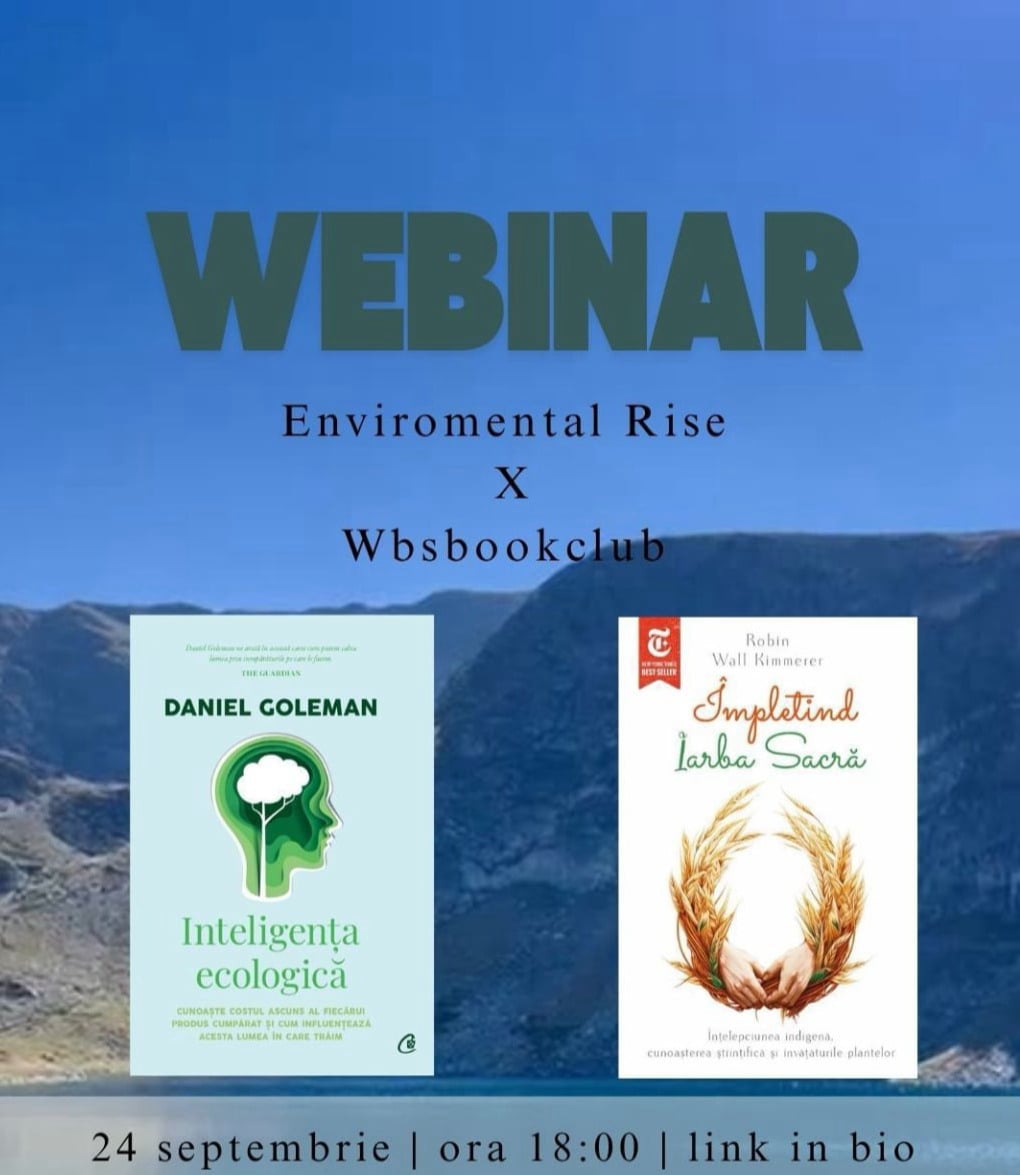 Poster pentru Webinar Environmental Rise și WBSbookclub